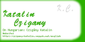 katalin czigany business card