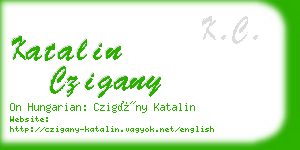 katalin czigany business card